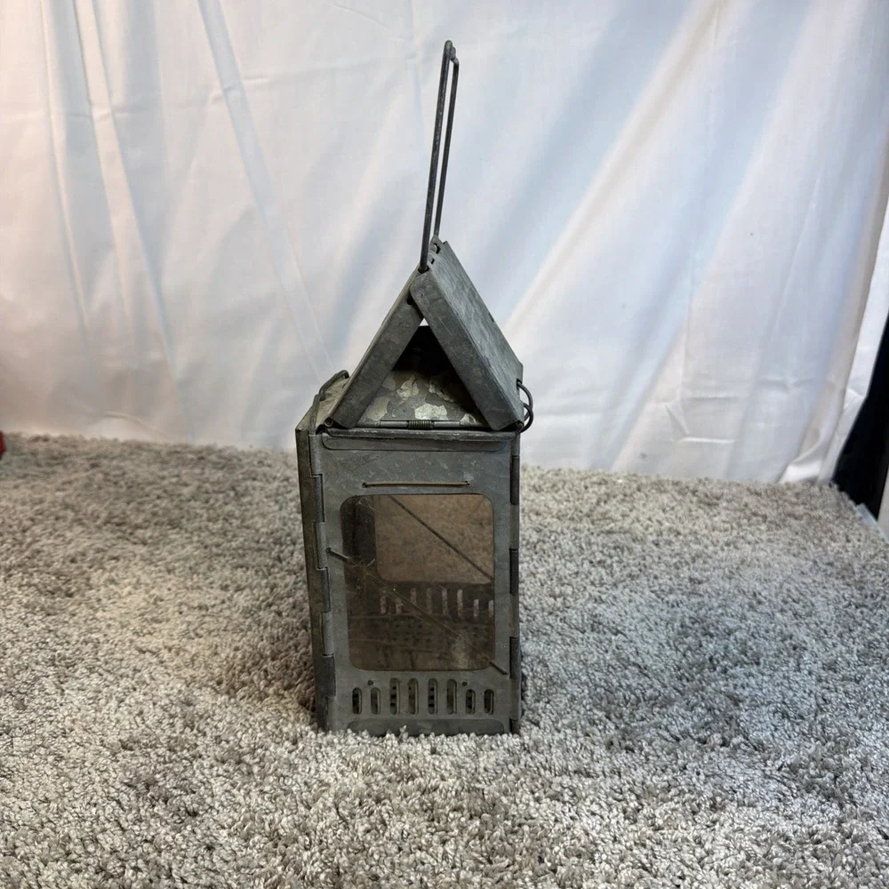 Stonebridge Folding Candle Holder Lantern Mica Window Camping Mica Window Pat'd